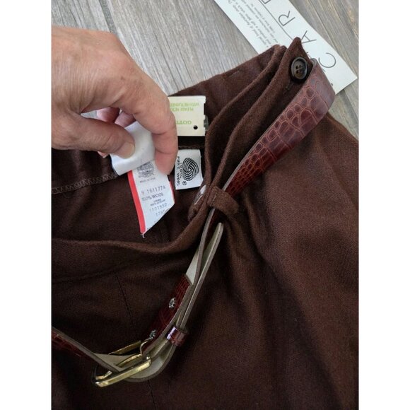 Koret Career Wool Pleated Midi A Line Skirt Vintage. Still With Tag! Sz 12 - Picture 9 of 11